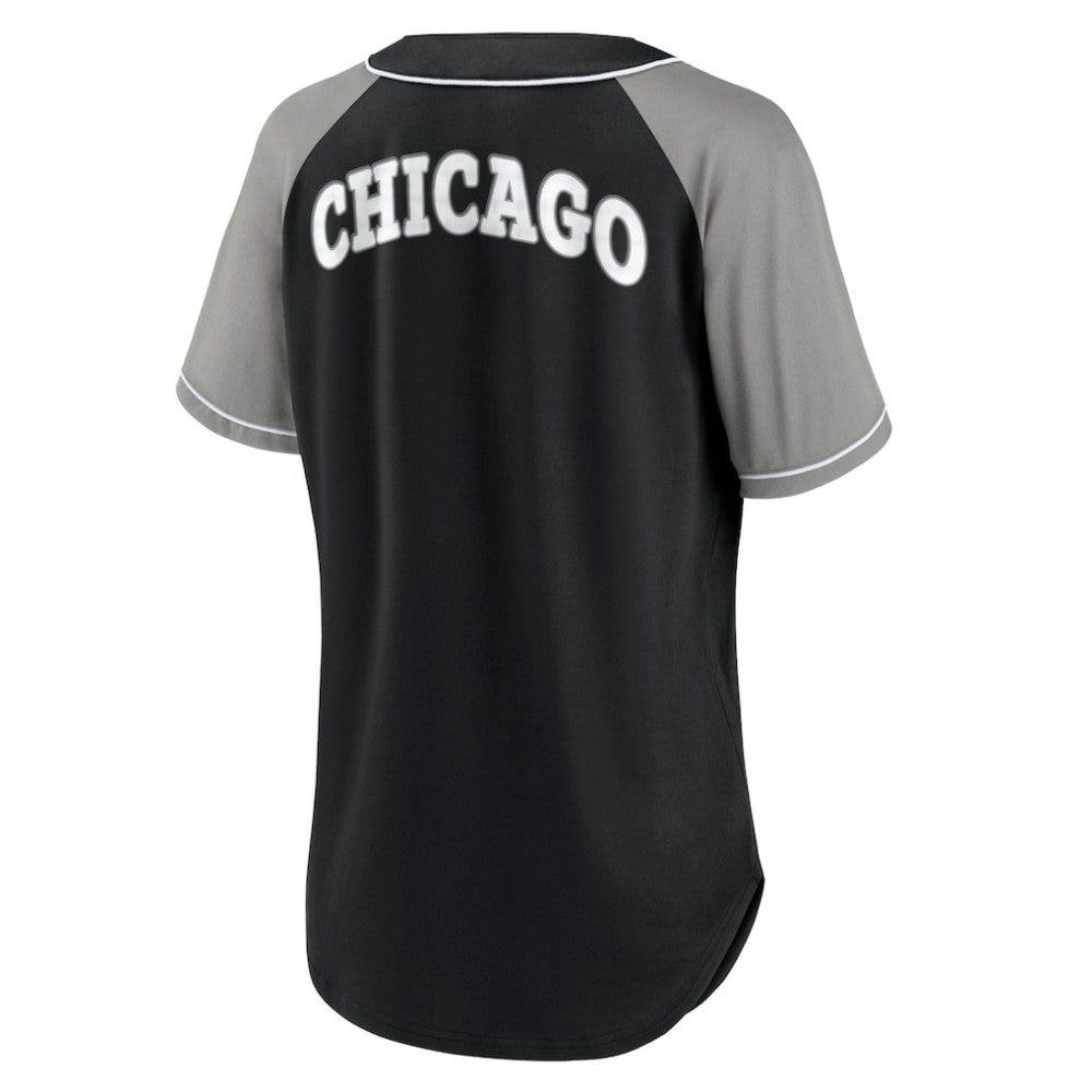 Chicago White Sox Fanatics Women's Ultimate Style Raglan V-Neck T-Shirt - MLB T-shirts