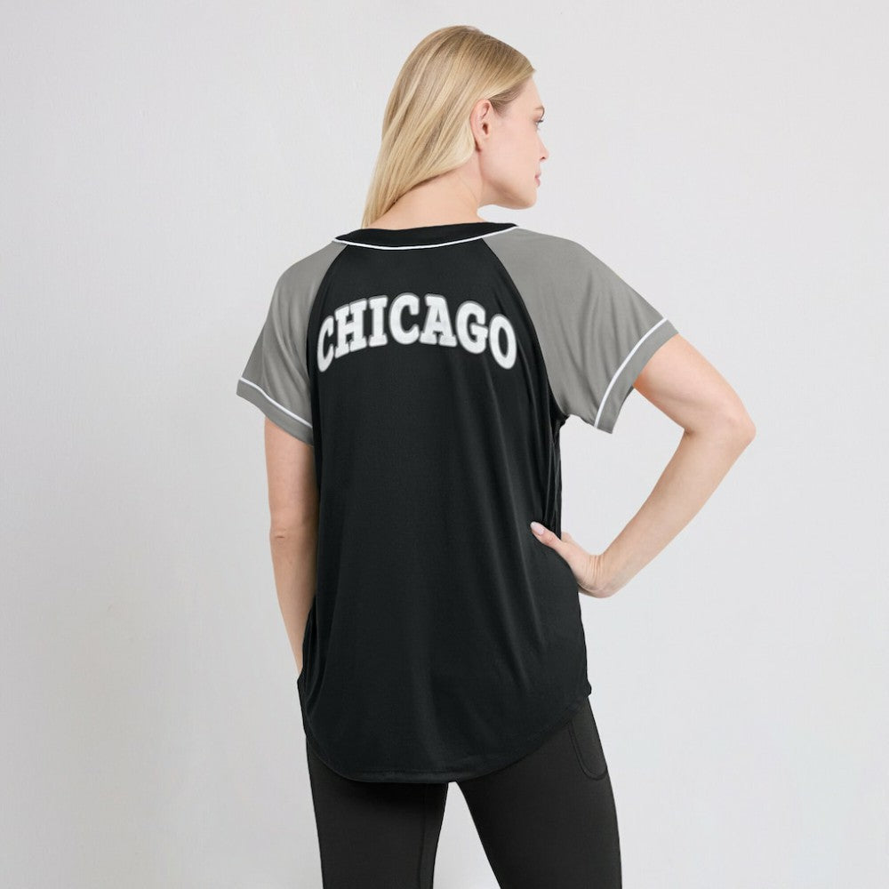 Chicago White Sox Fanatics Women's Ultimate Style Raglan V-Neck T-Shirt - MLB T-shirts