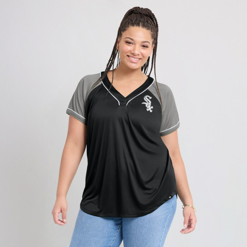 Chicago White Sox Fanatics Women's Ultimate Style Raglan V-Neck T-Shirt - MLB T-shirts