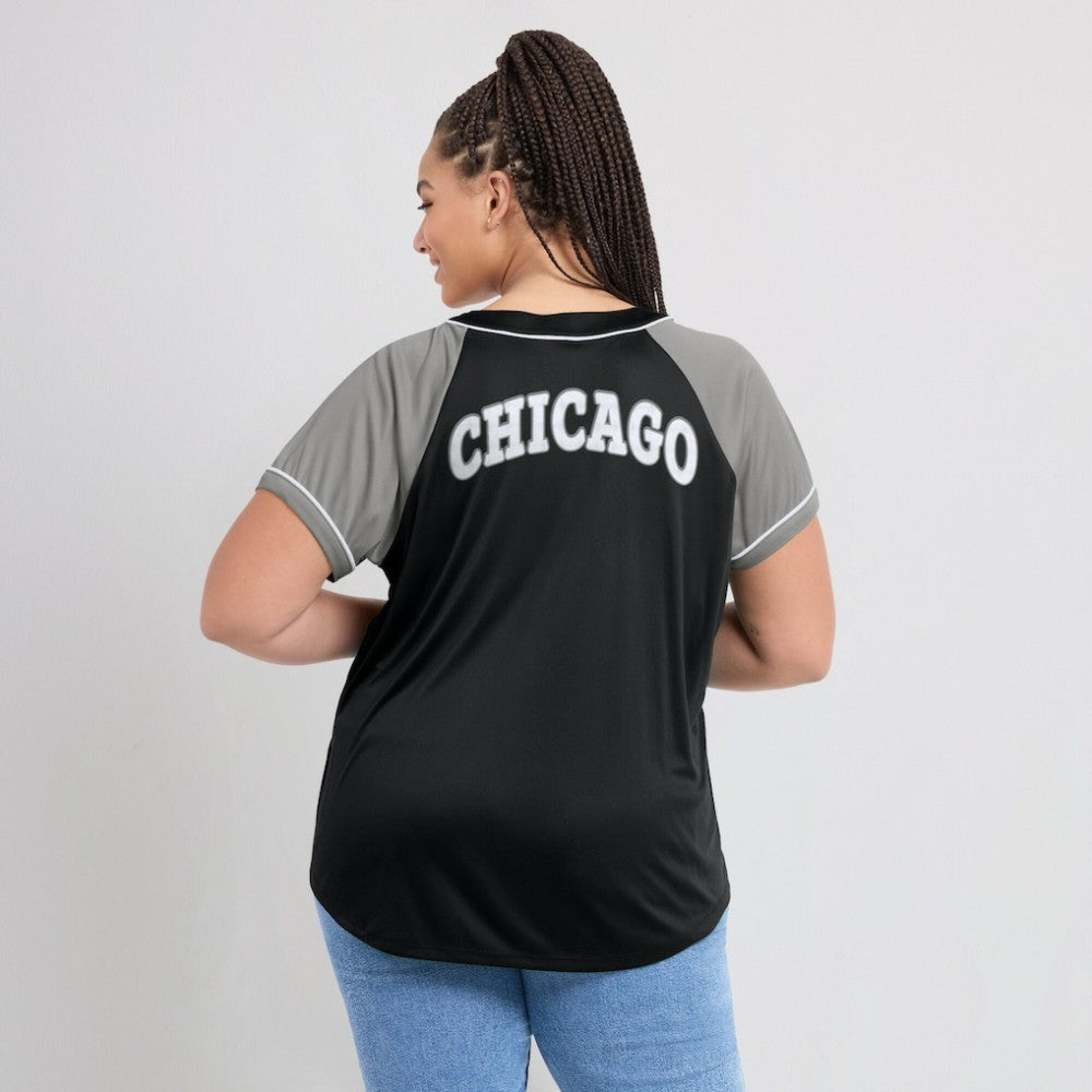 Chicago White Sox Fanatics Women's Ultimate Style Raglan V-Neck T-Shirt - MLB T-shirts