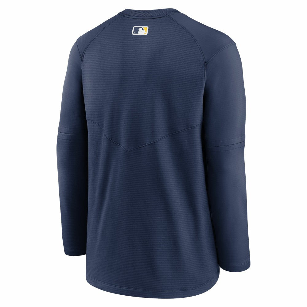 Milwaukee Brewers Nike Authentic Collection Logo Performance Long Sleeve T-Shirt - MLB T-shirts