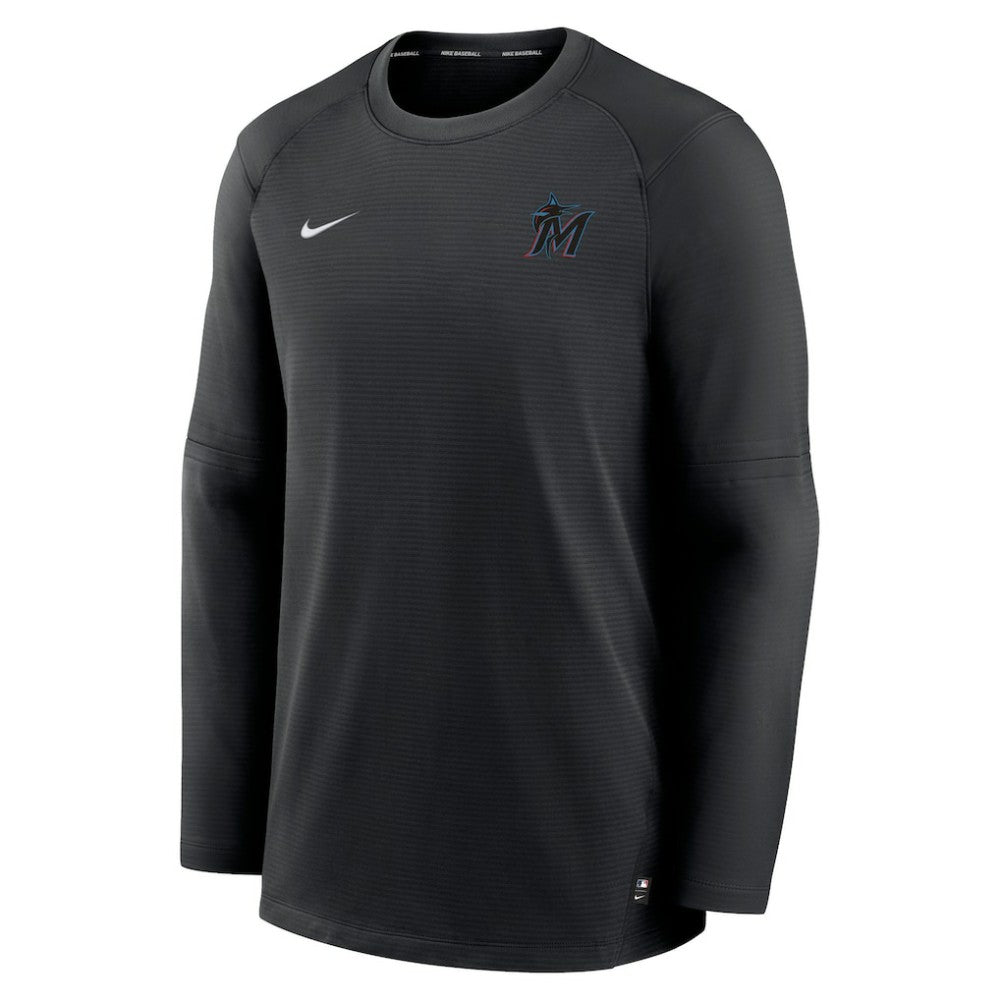 Miami Marlins Nike Authentic Collection Logo Performance Long Sleeve T-Shirt - MLB T-shirts