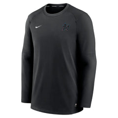 Miami Marlins Nike Authentic Collection Logo Performance Long Sleeve T-Shirt - MLB T-shirts
