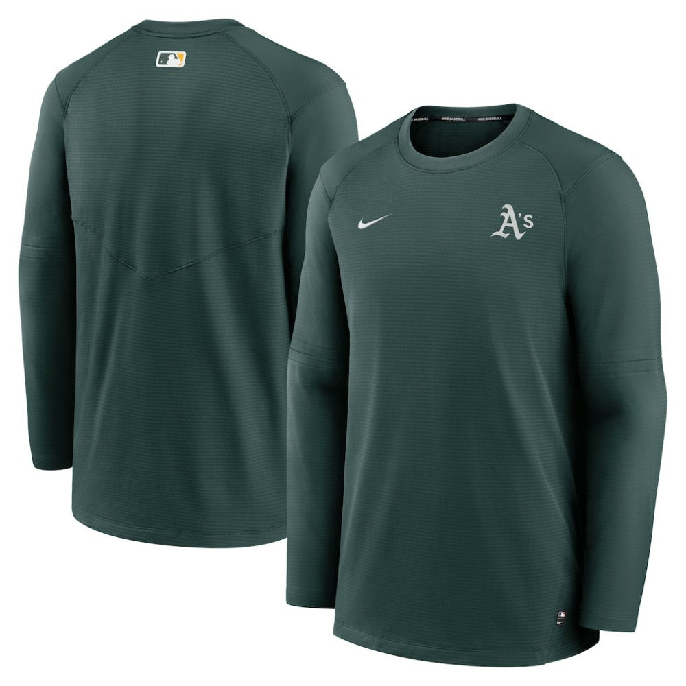 Athletics Nike Authentic Collection Logo Performance Long Sleeve T-Shirt - MLB T-shirts