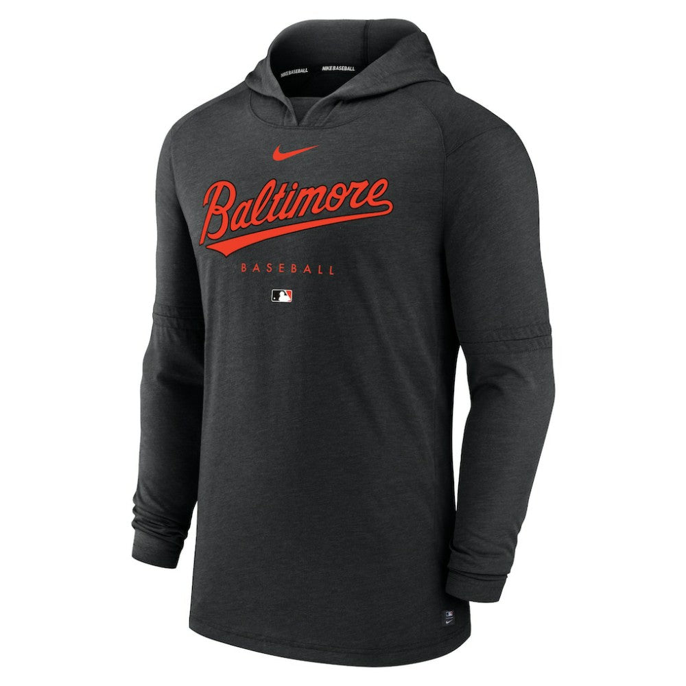 Baltimore Orioles Nike Authentic Collection Lightweight Dri-FIT Hooded Pullover - MLB Pullover