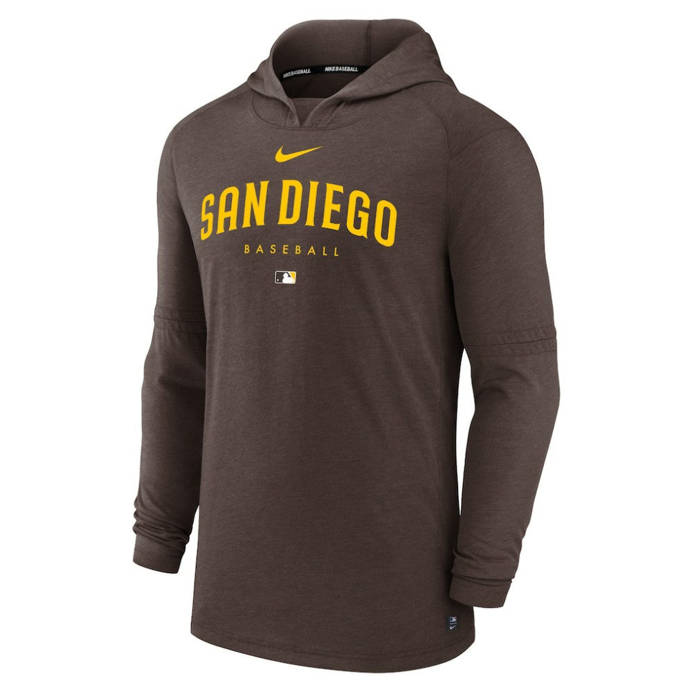 San Diego Padres Nike Authentic Collection Lightweight Dri-FIT Hooded Pullover - MLB Pullover