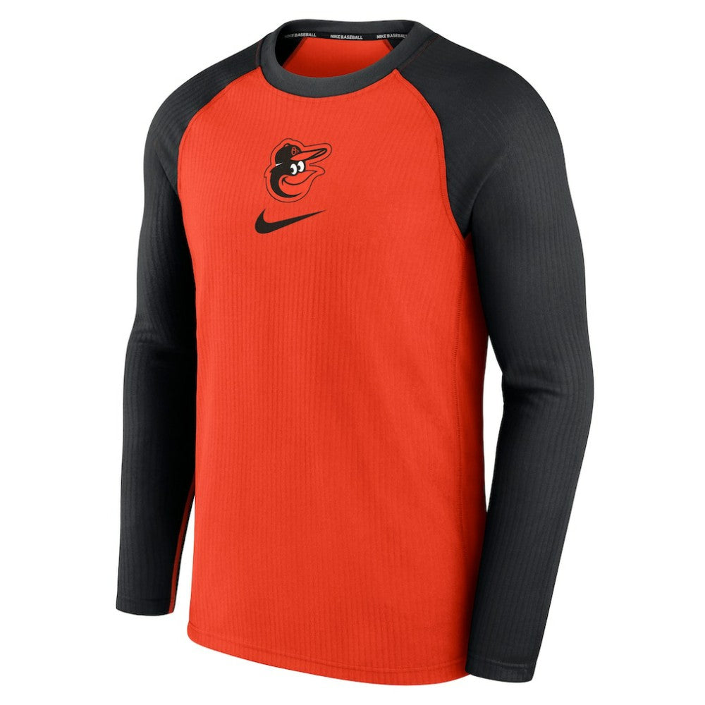 Baltimore Orioles Nike Authentic Collection Game Raglan Performance Long Sleeve T-Shirt - MLB T-shirts