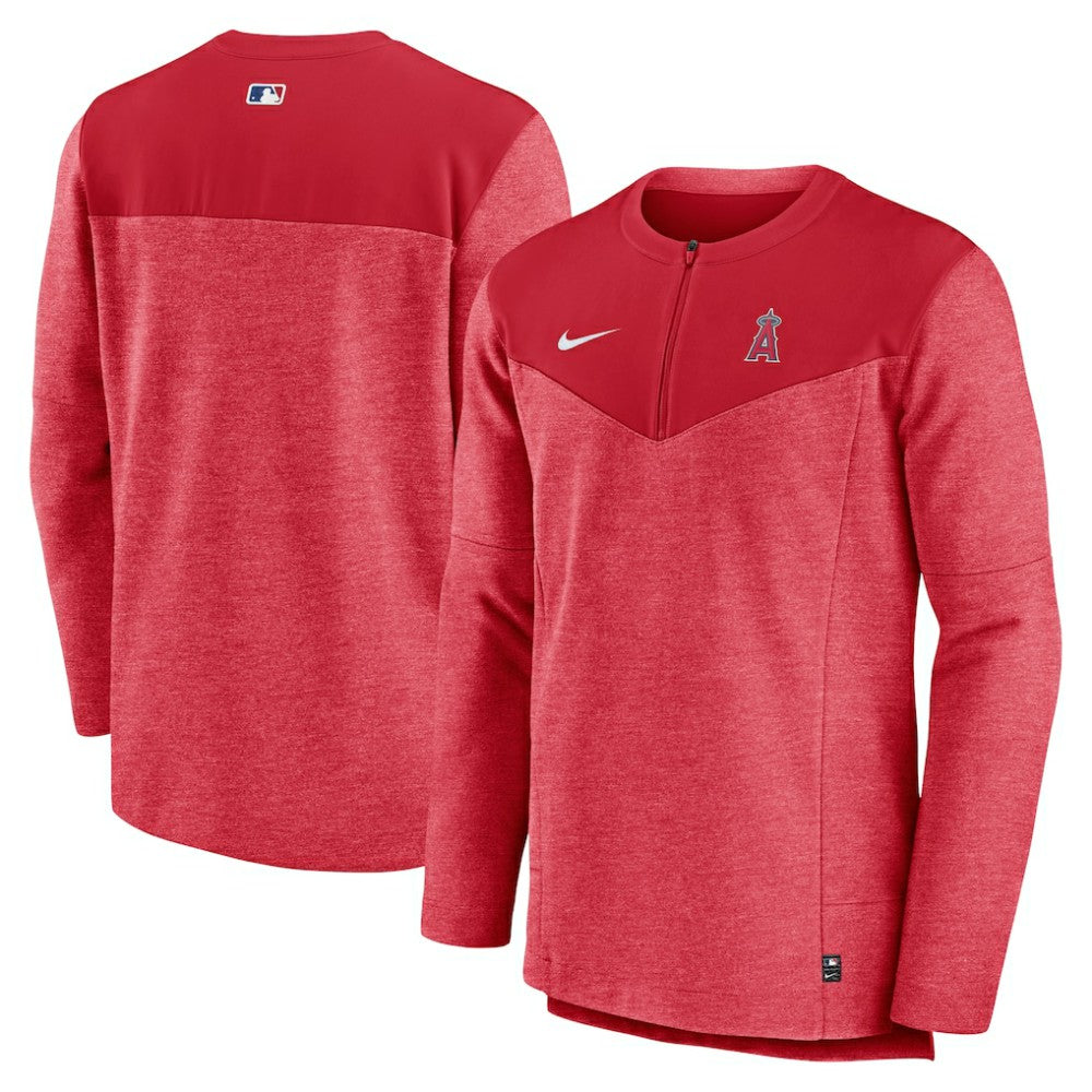 Los Angeles Angels Nike Authentic Collection Game Time Performance Half-Zip Top - MLB Tops