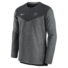 Miami Marlins Nike Authentic Collection Game Time Performance Half-Zip Top - MLB Tops