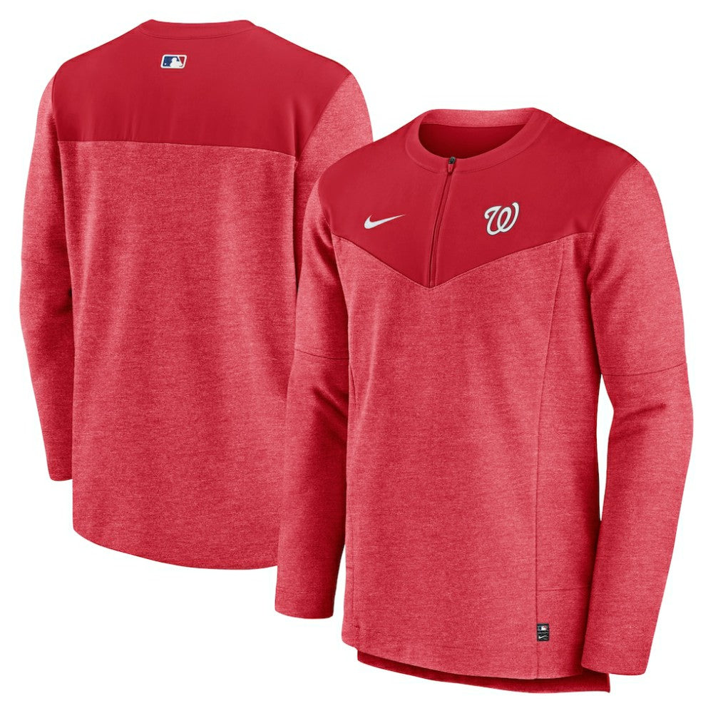 Washington Nationals Nike Authentic Collection Game Time Performance Half-Zip Top - MLB Tops