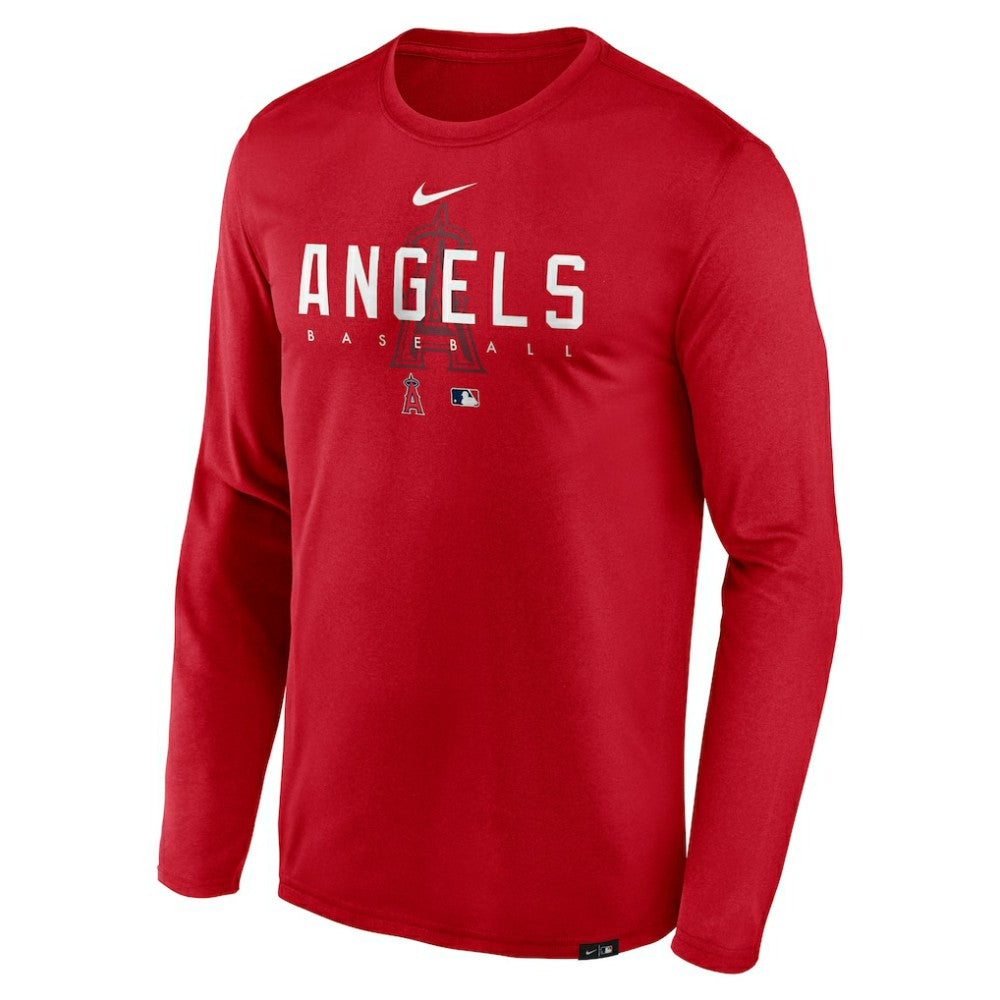 Los Angeles Angels Nike Authentic Collection Team Logo Legend Performance Long Sleeve T-Shirt - MLB T-shirts