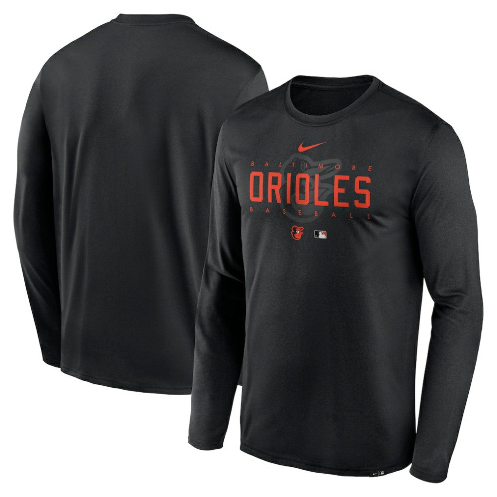 Baltimore Orioles Nike Authentic Collection Team Logo Legend Performance Long Sleeve T-Shirt - MLB T-shirts