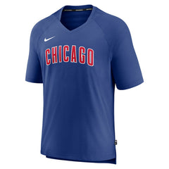 Chicago Cubs Nike Authentic Collection Pregame Raglan Performance V-Neck T-Shirt - MLB T-shirts