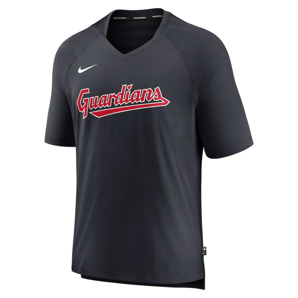 Cleveland Guardians Nike Authentic Collection Pregame Raglan Performance V-Neck T-Shirt - MLB T-shirts