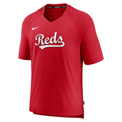 Cincinnati Reds Nike Authentic Collection Pregame Raglan Performance V-Neck T-Shirt - MLB T-shirts