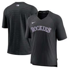 Colorado Rockies Nike Authentic Collection Pregame Raglan Performance V-Neck T-Shirt - MLB T-shirts