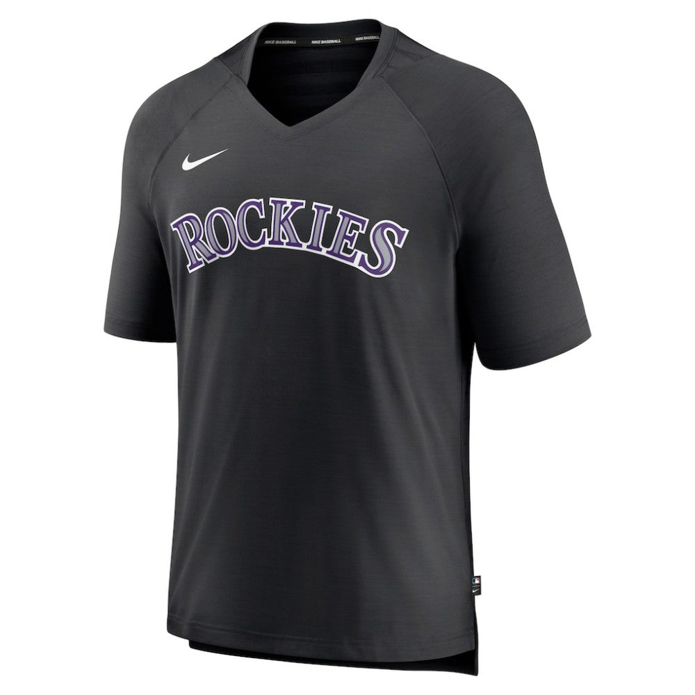 Colorado Rockies Nike Authentic Collection Pregame Raglan Performance V-Neck T-Shirt - MLB T-shirts