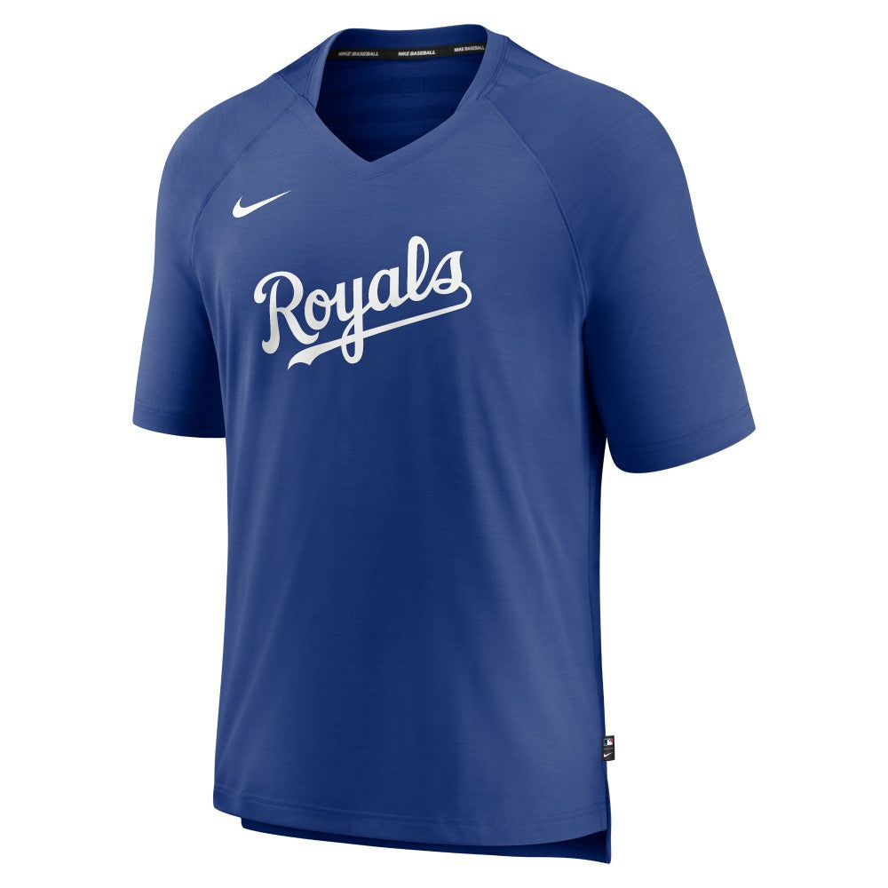 Kansas City Royals Nike Authentic Collection Pregame Raglan Performance V-Neck T-Shirt - MLB T-shirts