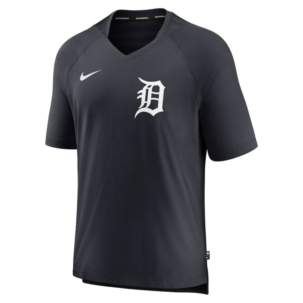 Detroit Tigers Nike Authentic Collection Pregame Raglan Performance V-Neck T-Shirt - MLB T-shirts