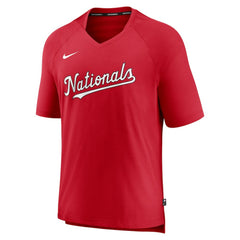 Washington Nationals Nike Authentic Collection Pregame Raglan Performance V-Neck T-Shirt - MLB T-shirts