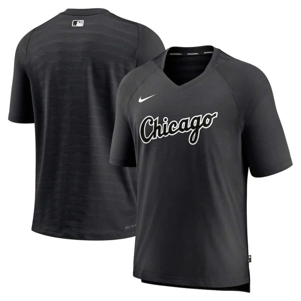 Chicago White Sox Nike Authentic Collection Pregame Raglan Performance V-Neck T-Shirt - MLB T-shirts