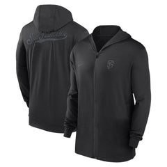 San Francisco Giants Nike Authentic Collection Travel Performance Lightweight Full-Zip Hoodie - MLB Hoodies