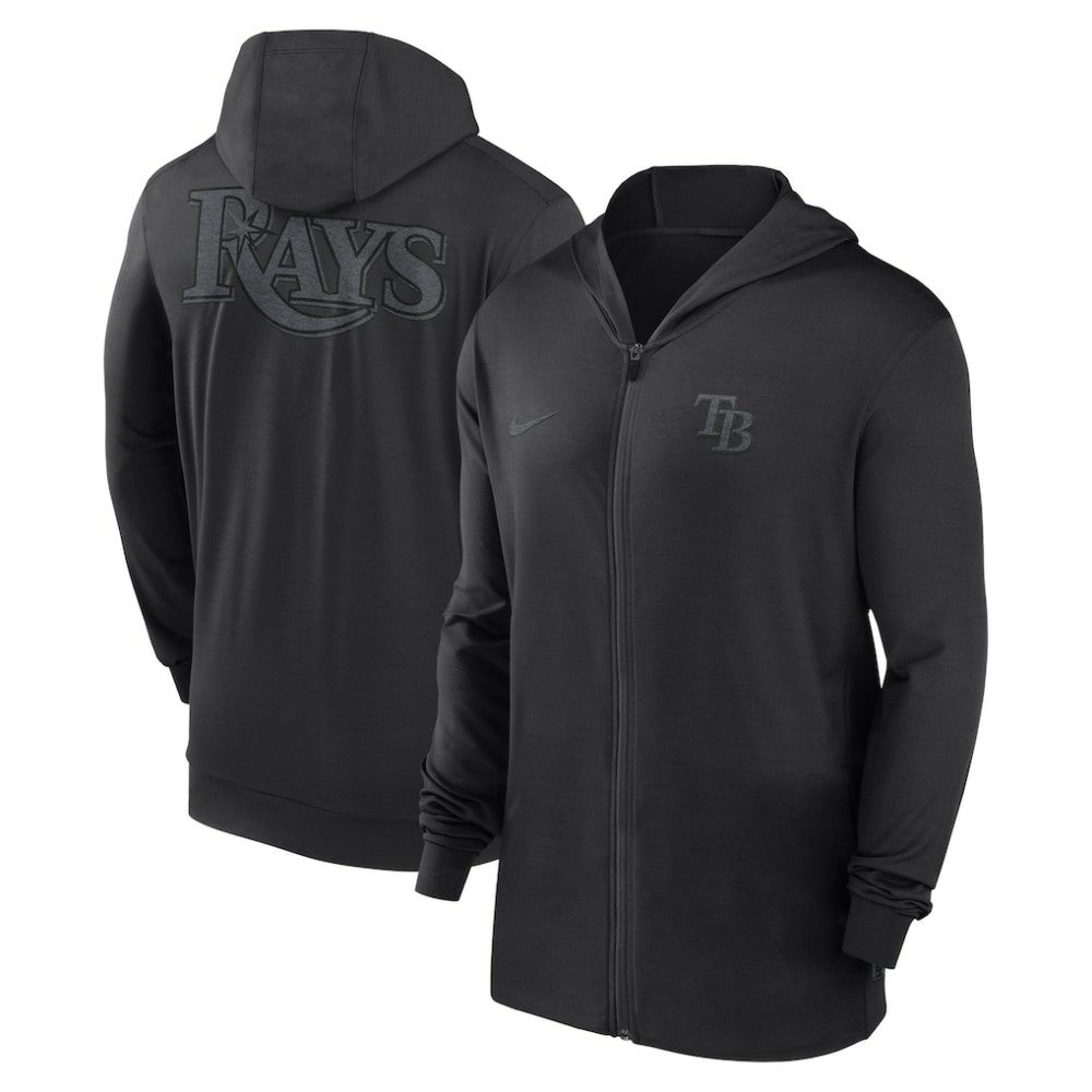 Tampa Bay Rays Nike Authentic Collection Travel Performance Lightweight Full-Zip Hoodie - MLB Hoodies