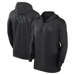 Tampa Bay Rays Nike Authentic Collection Travel Performance Lightweight Full-Zip Hoodie - MLB Hoodies