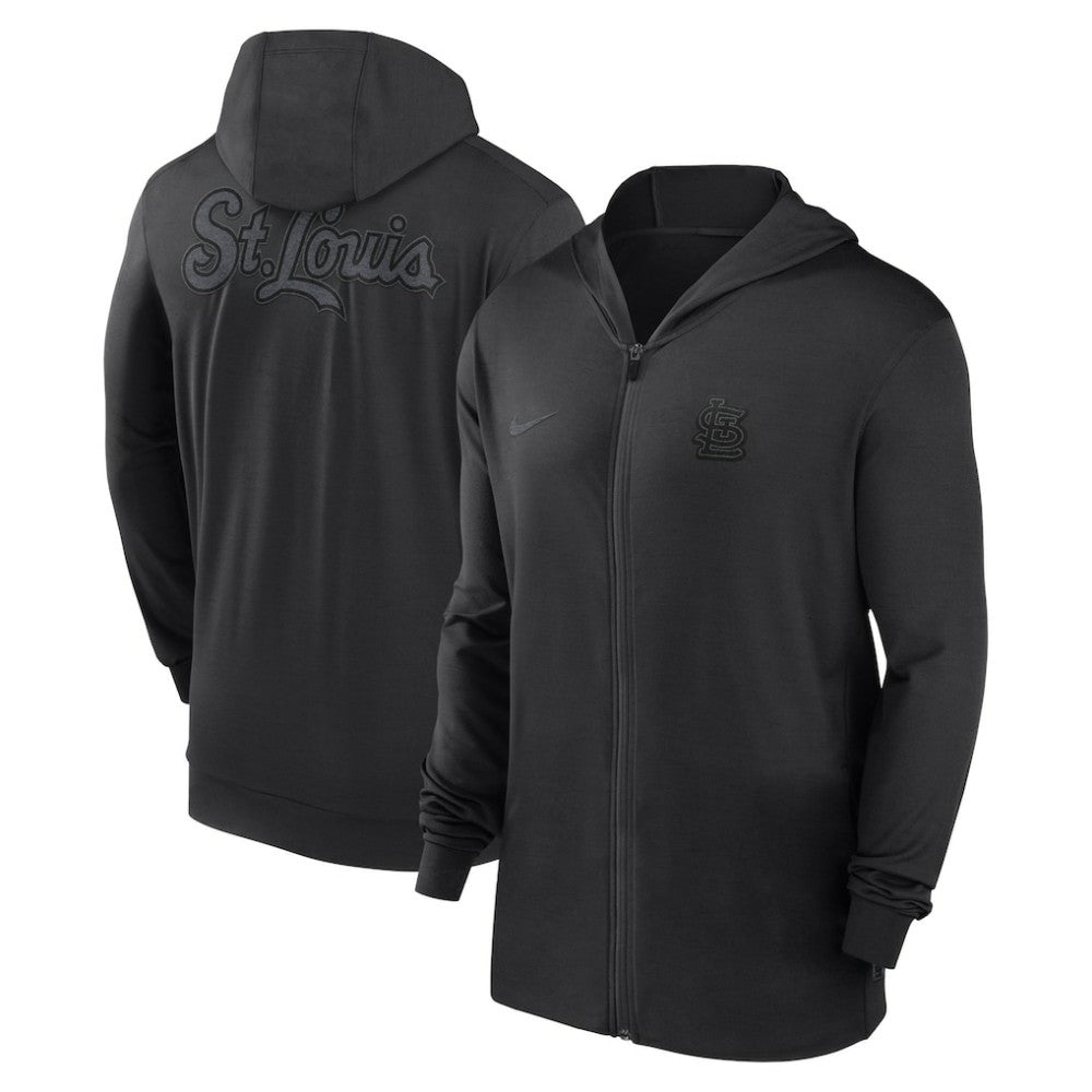 St. Louis Cardinals Nike Authentic Collection Travel Performance Lightweight Full-Zip Hoodie - MLB Hoodies