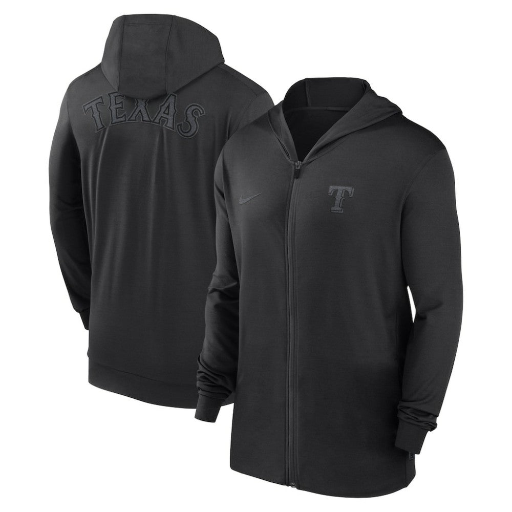 Texas Rangers Nike Authentic Collection Travel Performance Lightweight Full-Zip Hoodie - MLB Hoodies