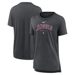 Los Angeles Angels Nike Women's Authentic Collection Early Work Tri-Blend T-Shirt - MLB T-shirts