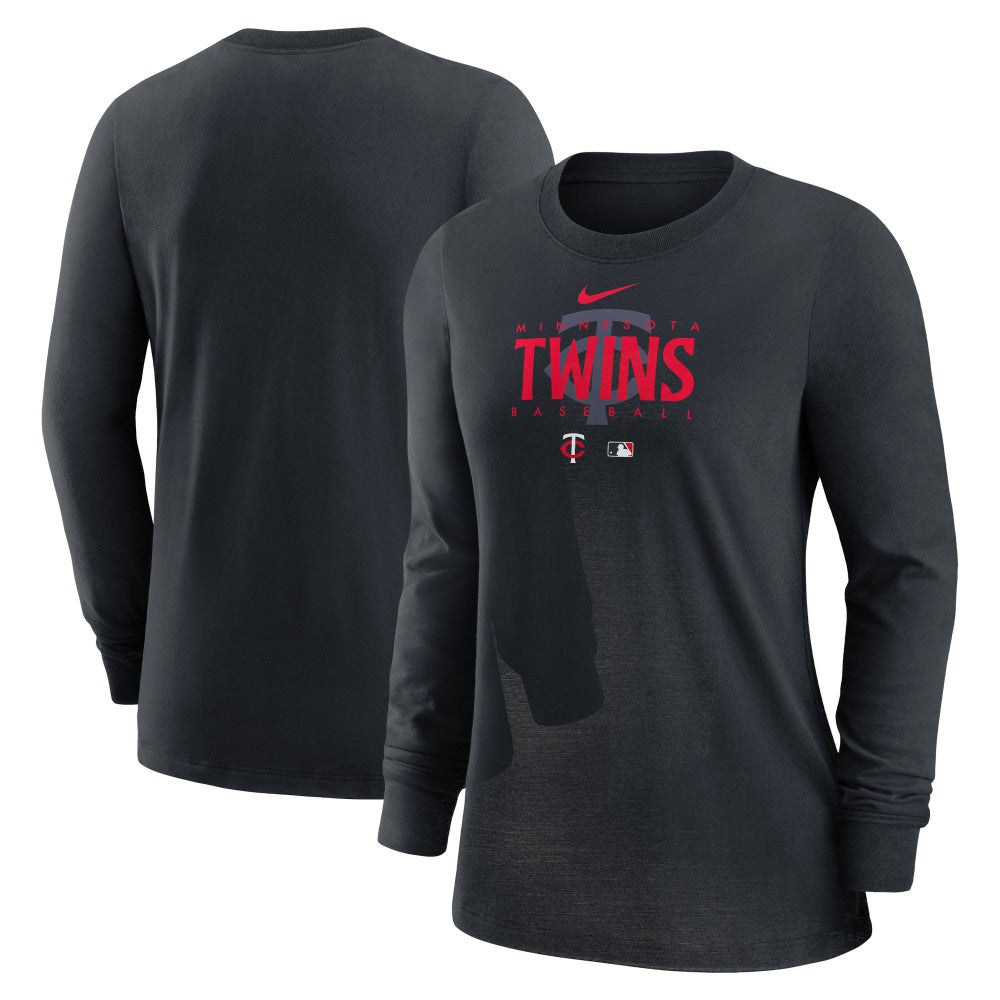 Minnesota Twins Nike Women's Authentic Collection Legend Performance Long Sleeve T-Shirt - - MLB T-shirts