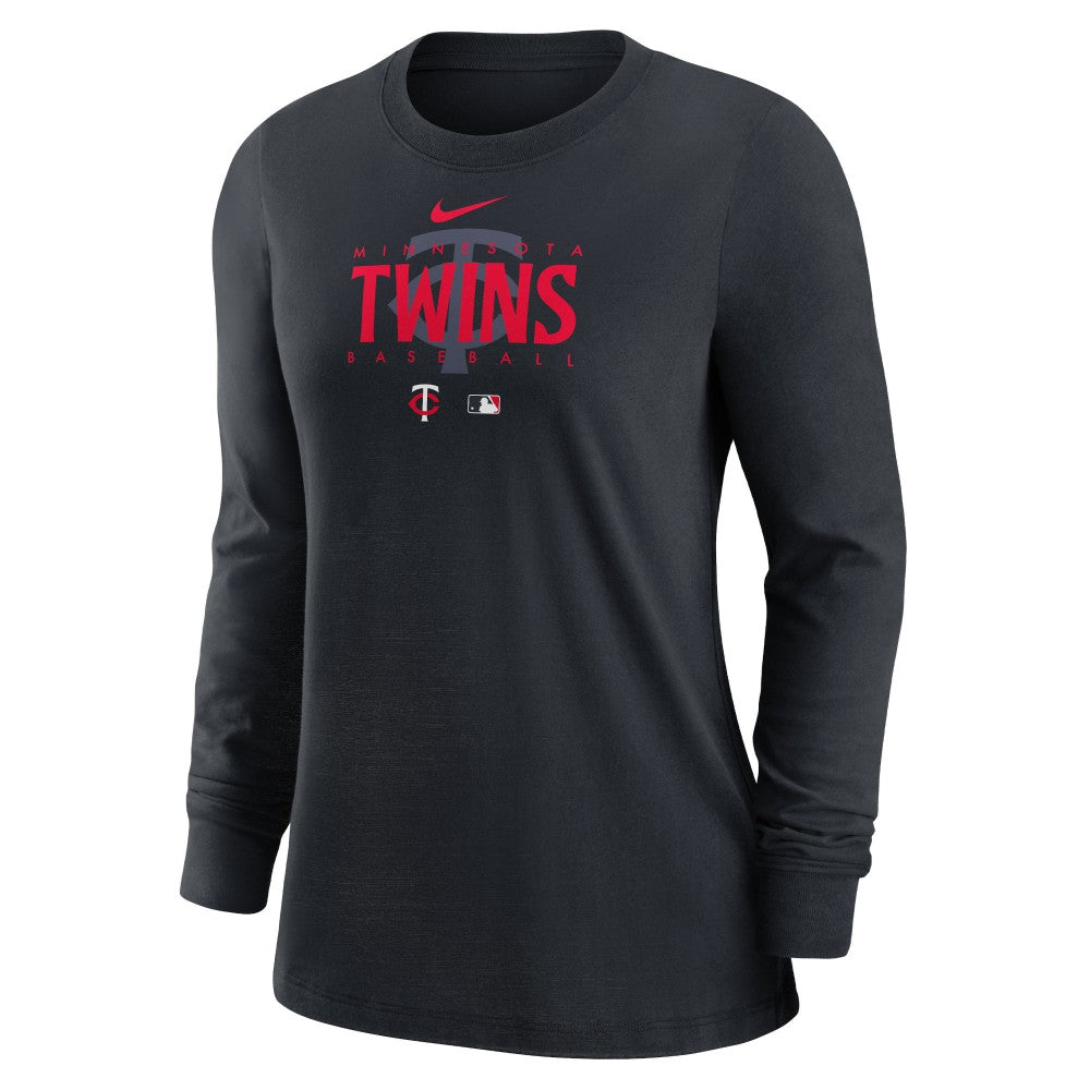 Minnesota Twins Nike Women's Authentic Collection Legend Performance Long Sleeve T-Shirt - - MLB T-shirts