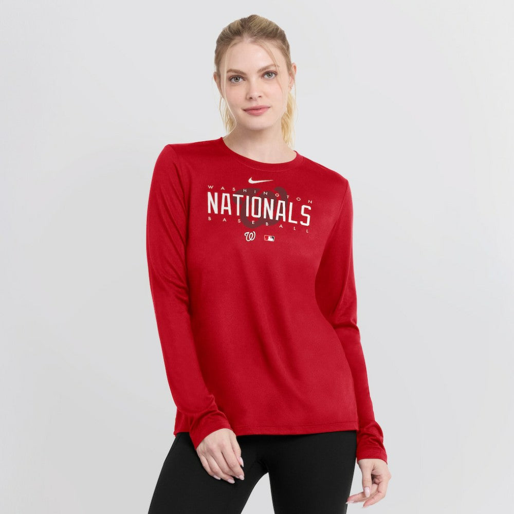 Washington Nationals Nike Women's Authentic Collection Legend Performance Long Sleeve T-Shirt - MLB T-shirts