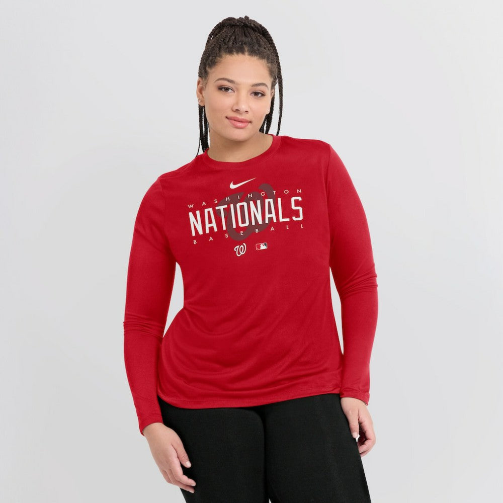 Washington Nationals Nike Women's Authentic Collection Legend Performance Long Sleeve T-Shirt - MLB T-shirts