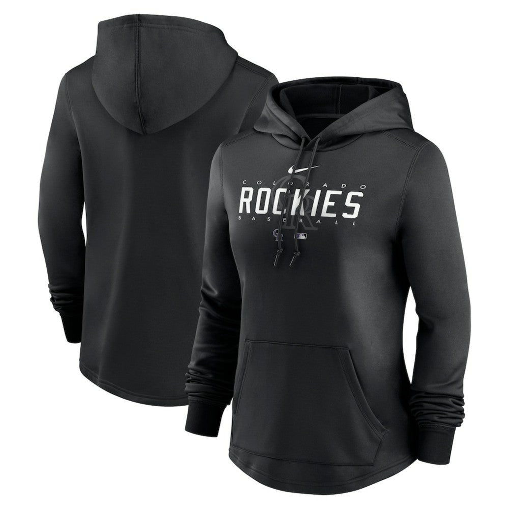Colorado Rockies Nike Women's Authentic Collection Pregame Performance Pullover Hoodie - MLB Hoodies