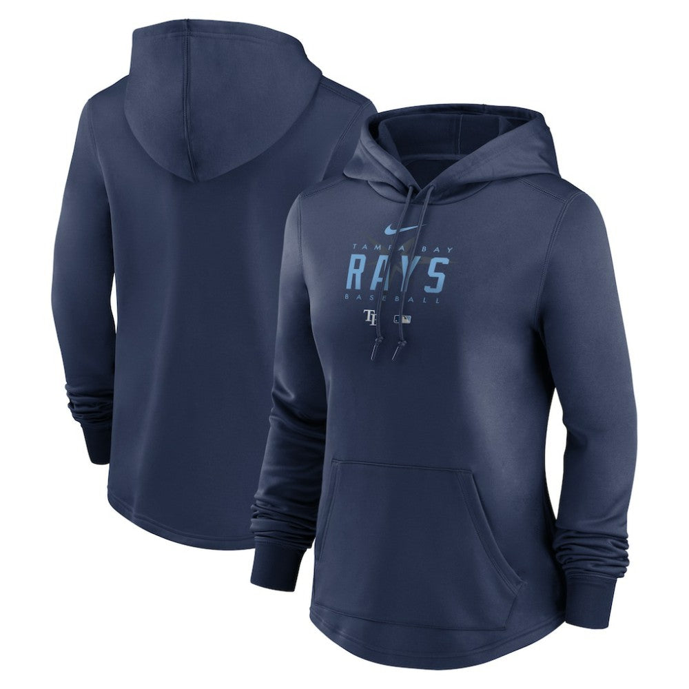 Tampa Bay Rays Nike Women's Authentic Collection Pregame Performance Pullover Hoodie - MLB Hoodies