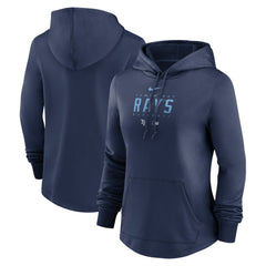 Tampa Bay Rays Nike Women's Authentic Collection Pregame Performance Pullover Hoodie - MLB Hoodies