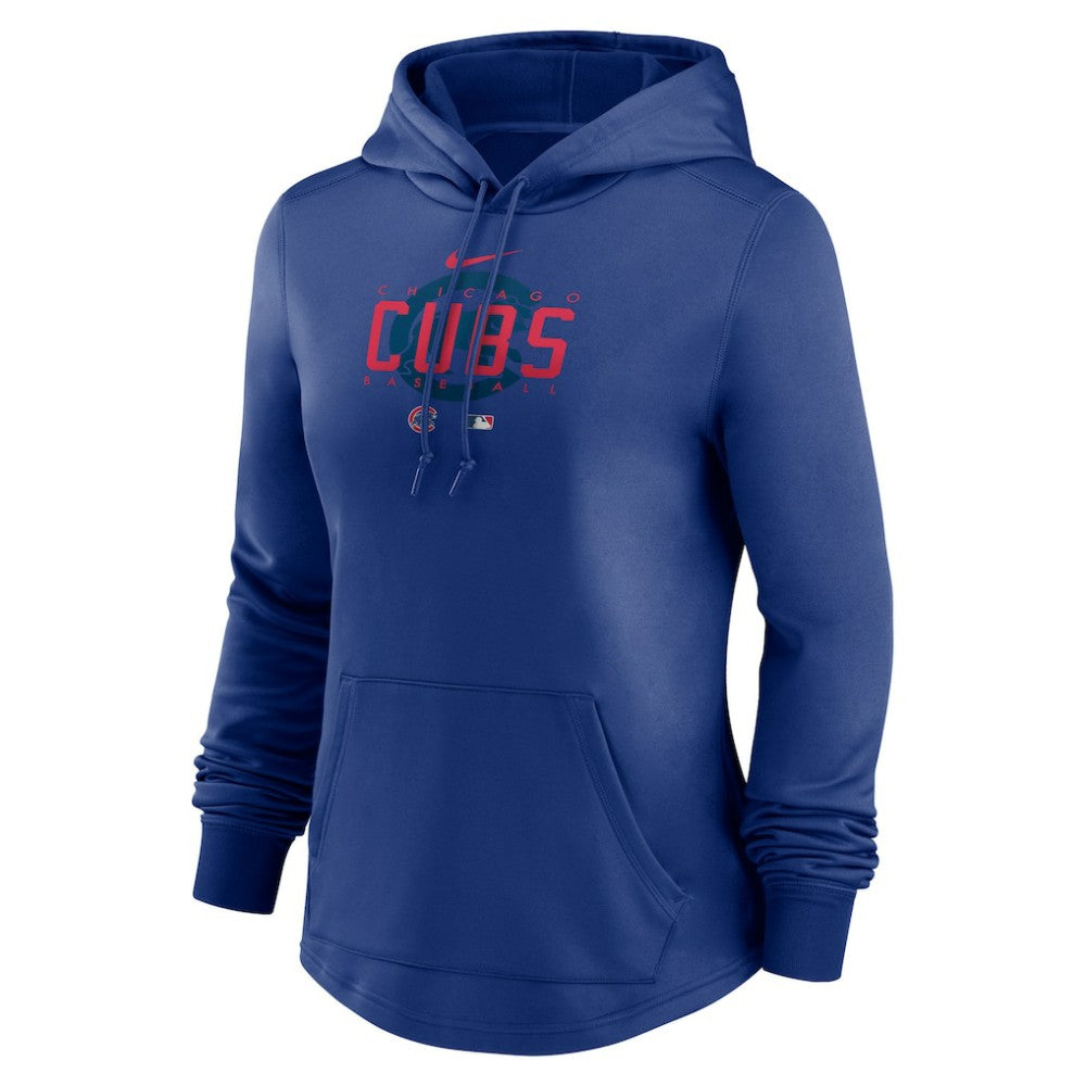 Chicago Cubs Nike Women's Authentic Collection Pregame Performance Pullover Hoodie - MLB Hoodies