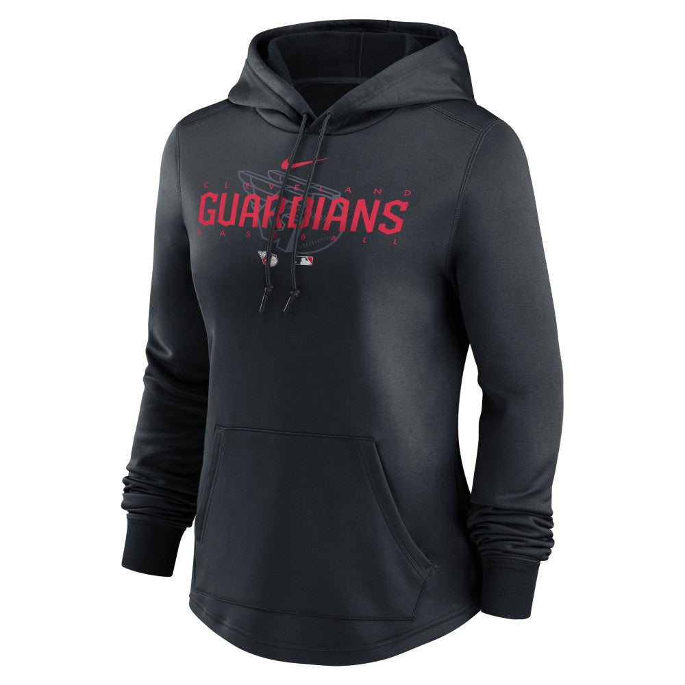 Cleveland Guardians Nike Women's Authentic Collection Pregame Performance Pullover Hoodie - MLB Hoodies