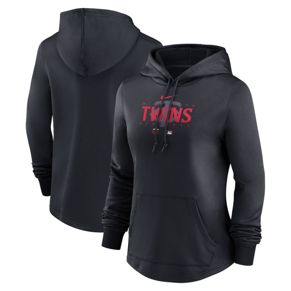 Minnesota Twins Nike Women's Authentic Collection Pregame Performance Pullover Hoodie - MLB Hoodies