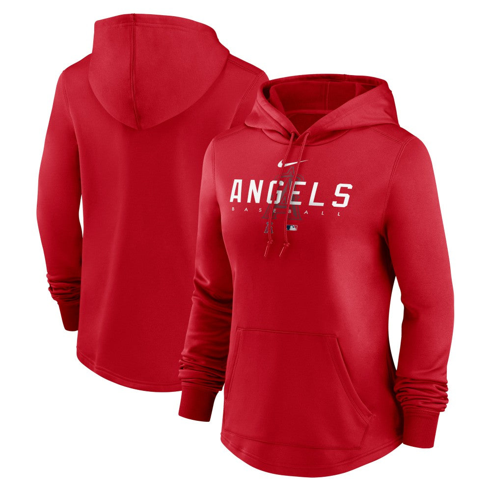 Los Angeles Angels Nike Women's Authentic Collection Pregame Performance Pullover Hoodie - MLB Hoodies