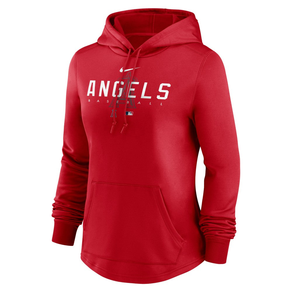 Los Angeles Angels Nike Women's Authentic Collection Pregame Performance Pullover Hoodie - MLB Hoodies