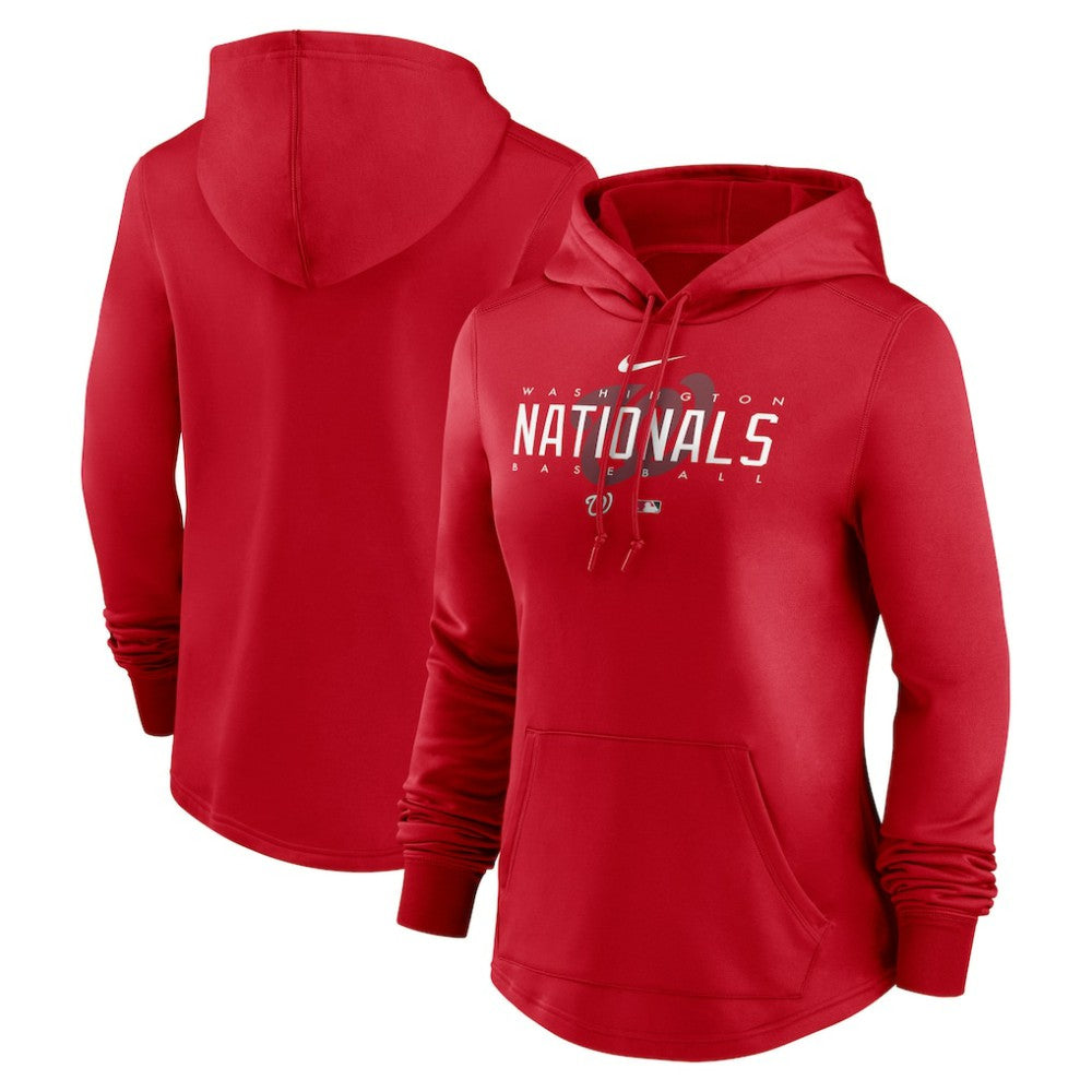 Washington Nationals Nike Women's Authentic Collection Pregame Performance Pullover Hoodie - MLB Hoodies