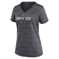 Chicago White Sox Nike Women's Authentic Collection Velocity Practice Performance V-Neck T-Shirt - MLB T-shirts