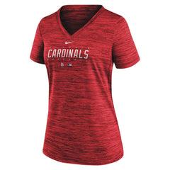 St. Louis Cardinals Nike Women's Authentic Collection Velocity Practice Performance V-Neck T-Shirt - MLB T-shirts