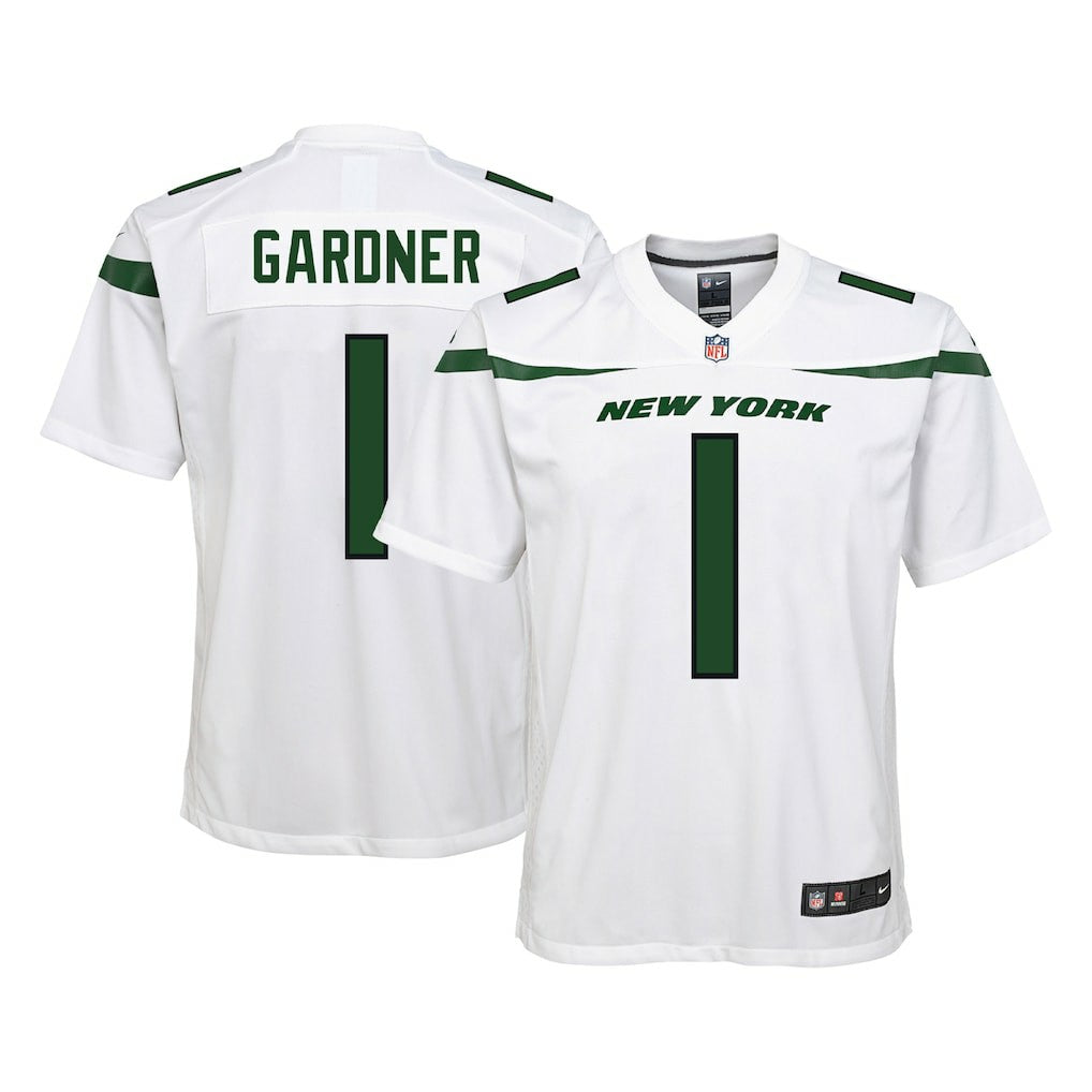 New York Jets Ahmad Sauce Gardner  Youth Game Jersey | NFL Online