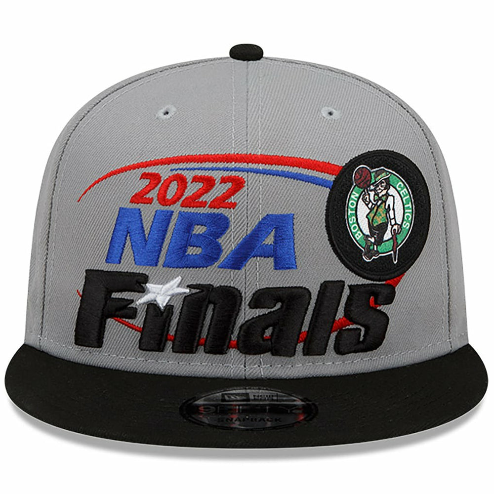 Gray/Black Boston Celtics 2022 Eastern Conference Champions Locker Room 9FIFTY Snapback Adjustable Hat | NBA