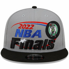 Gray/Black Boston Celtics 2022 Eastern Conference Champions Locker Room 9FIFTY Snapback Adjustable Hat | NBA