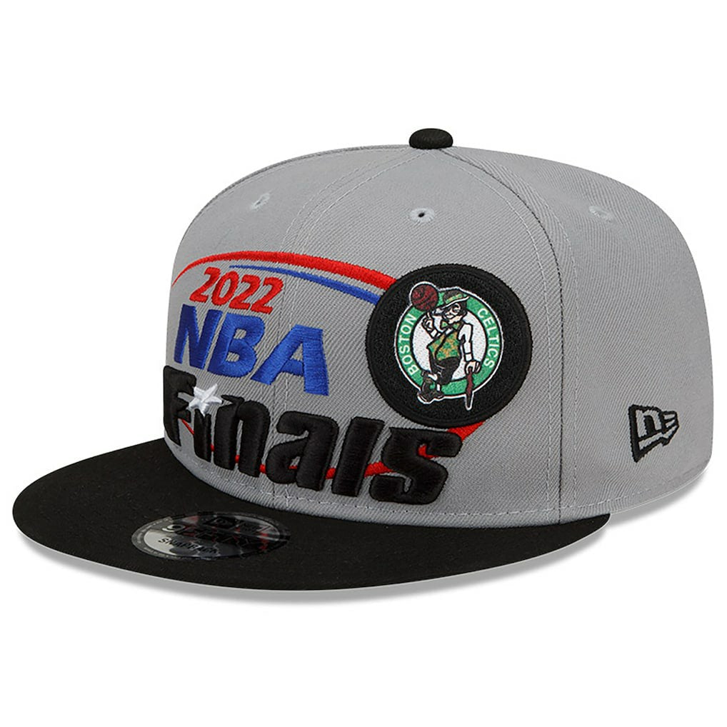 Gray/Black Boston Celtics 2022 Eastern Conference Champions Locker Room 9FIFTY Snapback Adjustable Hat | NBA
